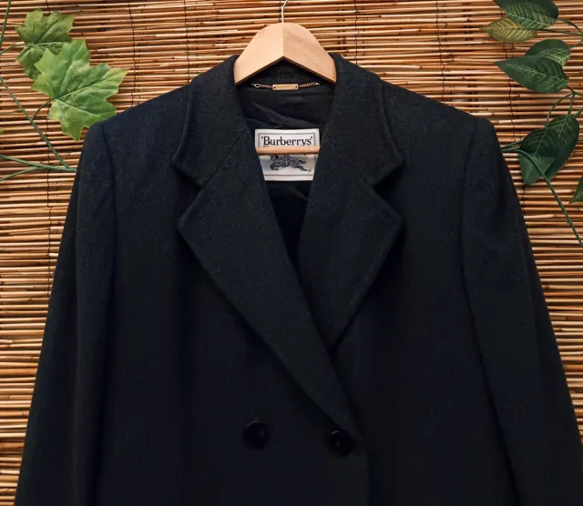 Gabardina Lana Vintage Burberrys Mujer Talla M