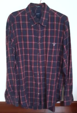 Camisa Gant en cuadros Azul/Rojo Talla XL.
