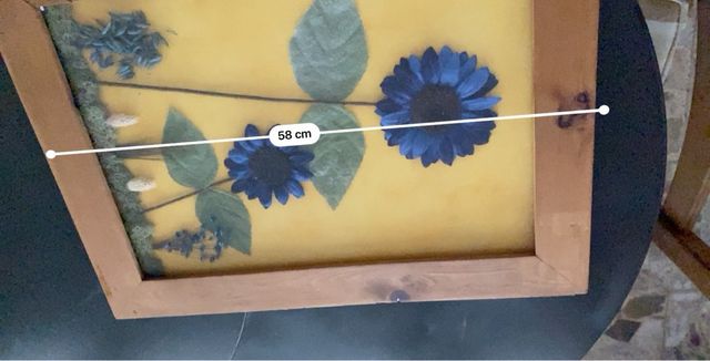 Cuadro Flores Azules con Volumen