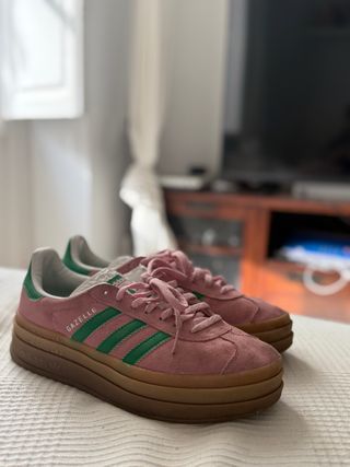 Adidas Gazelle Chunky Rosa/Verde