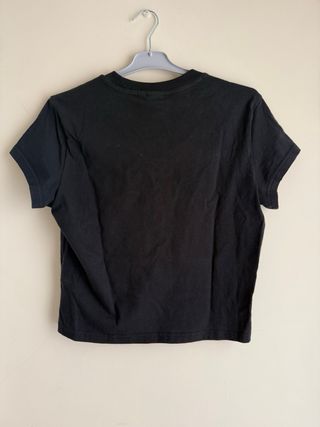 Camiseta Adidas negra logo pequeño