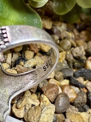 Anillo Plata 925 con Ámbar y Pétalos