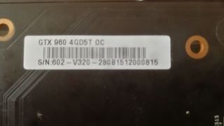 Tarjeta Gráfica MSI GTX 960 4GB OC