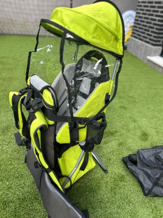 Mochila Portabebés Montaña Verde y Negra