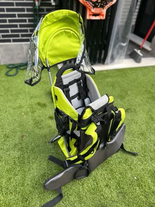 Mochila Portabebés Montaña Verde y Negra
