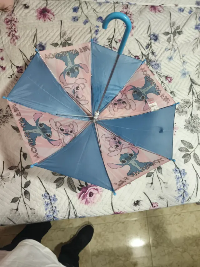 Paraguas Lilo & Stitch Azul y Rosa