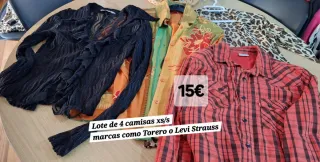 Lotto 4 camicie taglia XS/S