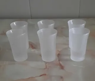 Juego de 6 vasos de chupito esmerilados