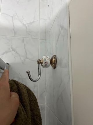 Conjunto 5 Soportes Baño Oro/Plata