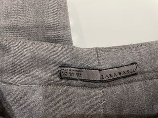 Pantalón de vestir gris mujer