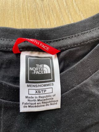 Camiseta The North Face Talla XS Negra
