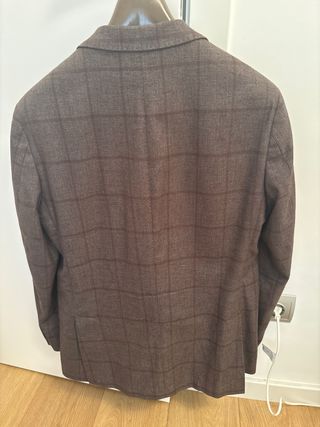 Americana Pedro del Hierro cuadros marrón. Talla50