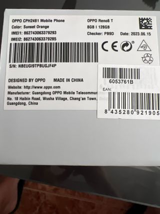 Oppo Reno 8T Arancione