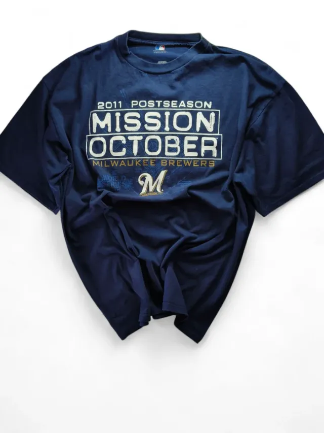 T-shirt Milwaukee Brewers Mission October XXL