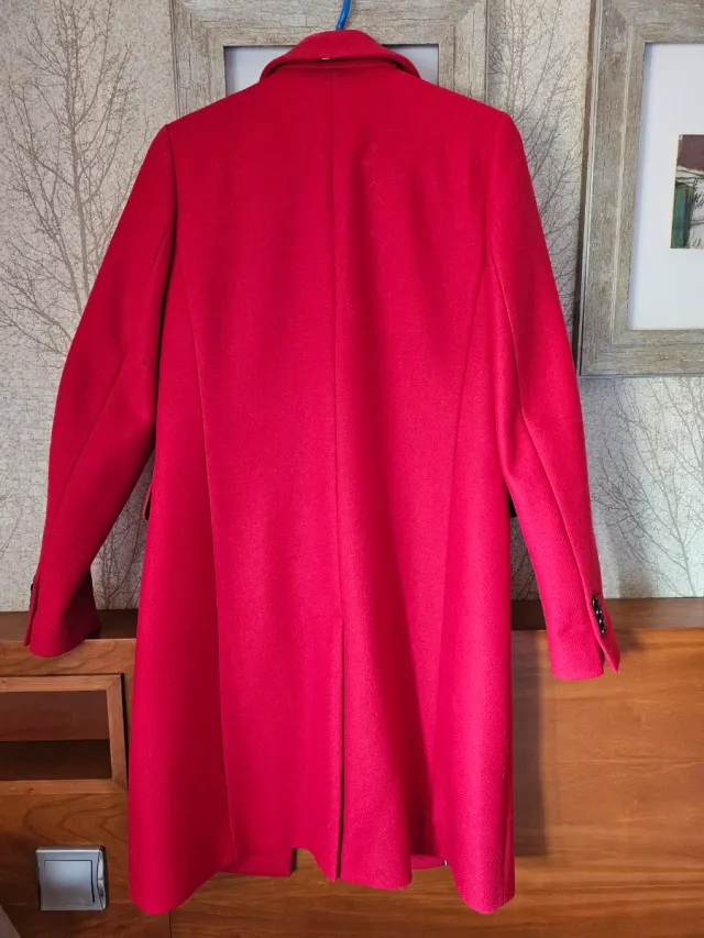 Abrigo Tommy Hilfiger Rojo T 36/38