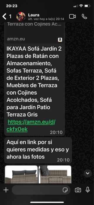 Banco baúl ratan /gris