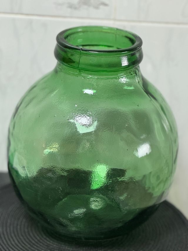 Damajuana 8L Boca Ancha Cristal Verde