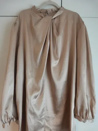 Blusa Fiesta Beige/Dorado Talla Única