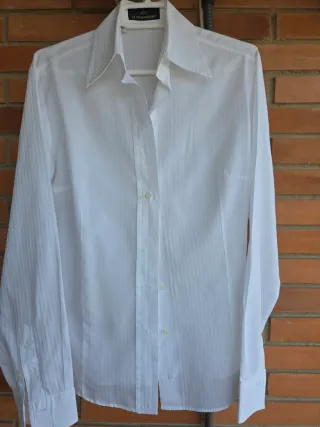 Camisa Blanca Rayas T40 Aldo Maggioni