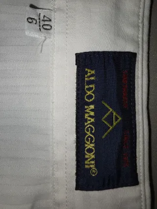 Camisa Blanca Rayas T40 Aldo Maggioni