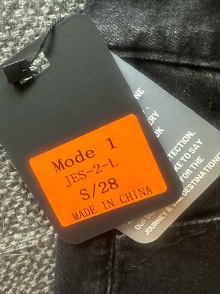 Pantalón motero unisex negro con protecciones