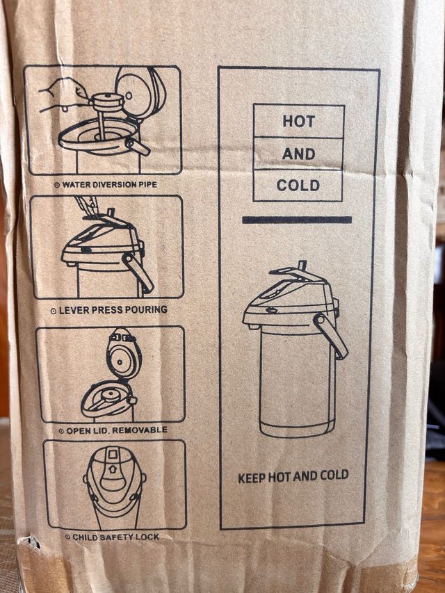 Termo 3 Litros Metal y Plástico