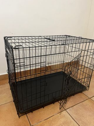 Jaula Perro/Mascota Interior Negra #nueva
