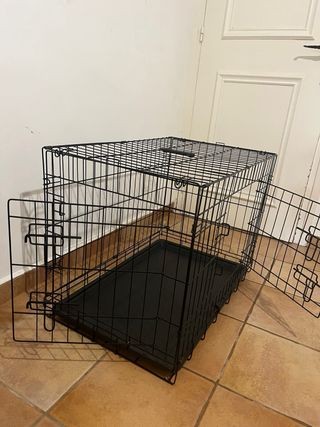 Jaula Perro/Mascota Interior Negra #nueva