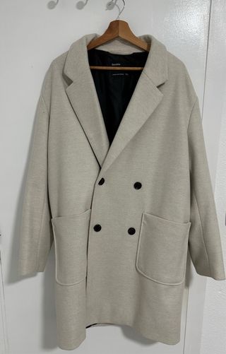 Abrigo Bershka Beige Talla M