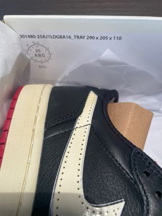 Jordan 1 Low Nigel Sylvester Negro y blanco