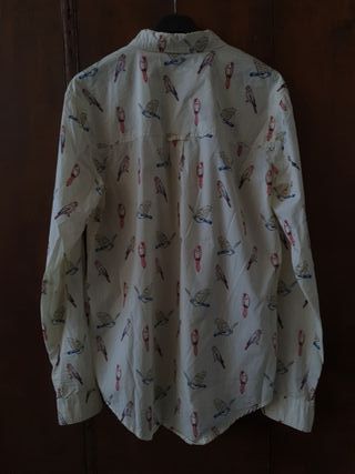 Camicia da uomo Anerkjendt fantasia uccelli