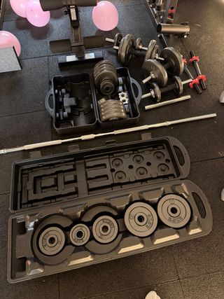 Set Mancuernas Hierro Fundido 50kg y 30kg
