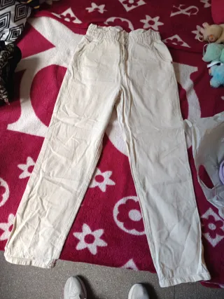 Pantalón beige mujer talla 38
