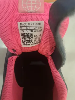 Zapatillas Adidas niña velcro azul y rosa