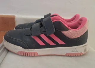 Zapatillas Adidas niña velcro azul y rosa