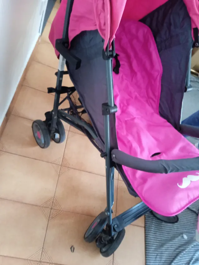 Carro de paseo rosa