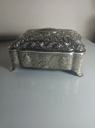 Joyero Metálico Plateado