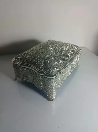 Joyero Metálico Plateado
