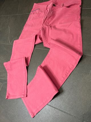 Pantalón vaquero rosa Massimo Dutti