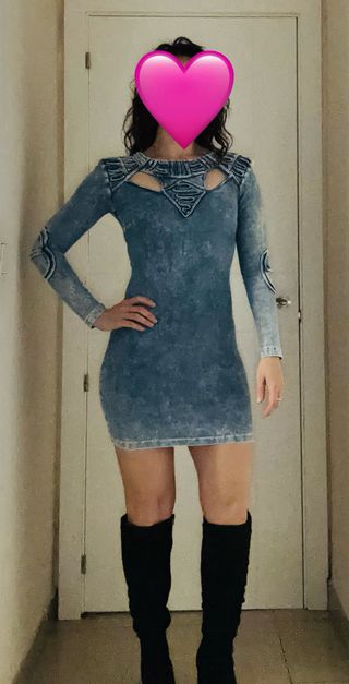 Vestido elástico ajustado XS