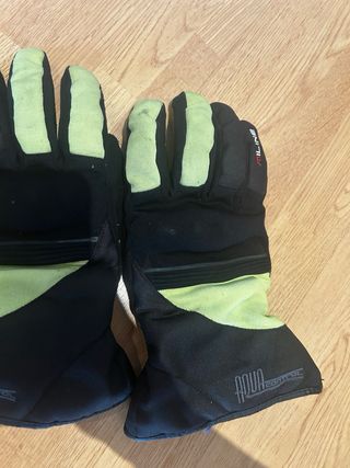 Guantes Moto Miline Cordura Negro y amarillo