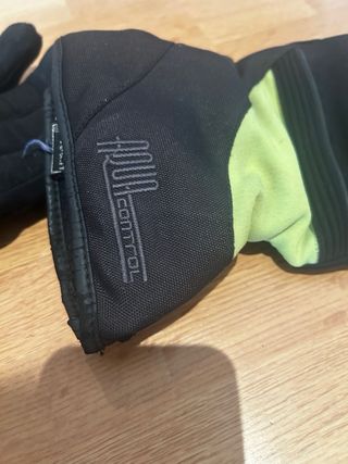 Guantes Moto Miline Cordura Negro y amarillo