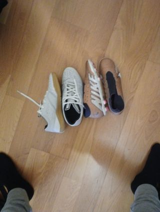 2 pares zapatillas fútbol sala y F11