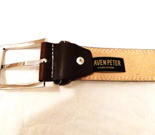 Cintura in pelle marrone