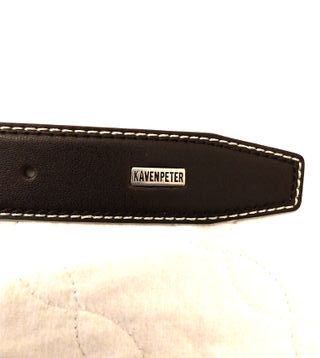 Cintura in pelle marrone