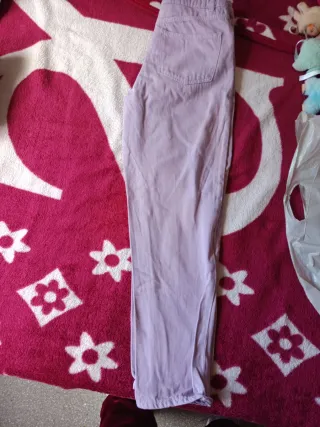 Pantalón Denim Pinkin Morado Talla 38