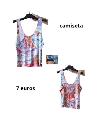 Camiseta top mujer estampado