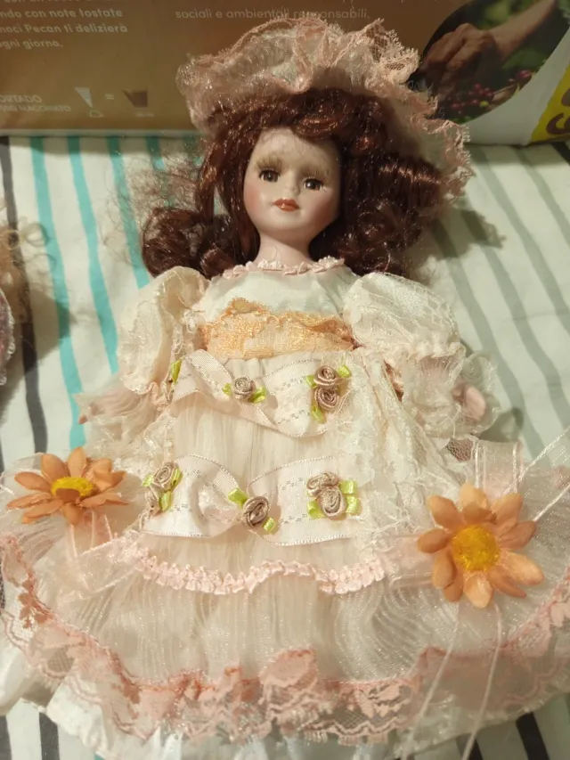 Set 3 Bambole Porcellana