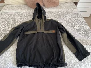 Anorak Cortavientos Helikon-Tex Negro/Oliva