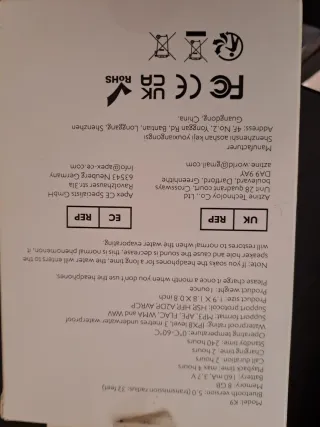 Cascos MP3 Bluetooth 8GB Sumergibles